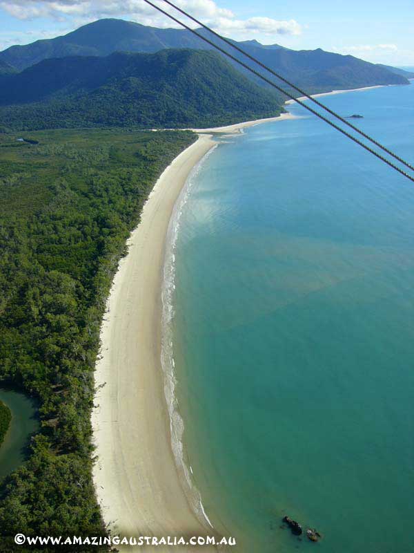 coastline of cape tribulation