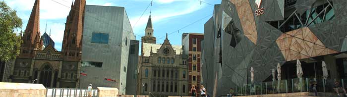 old and new buildings in melbourne