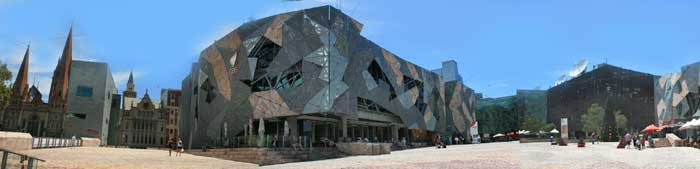 federation square in Melbourne