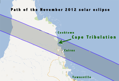 path of the 2012 solar eclipse
