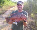 simon monk with a mangrove jack