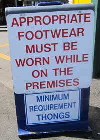 wear your thongs