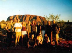 uluru or ayres rock in central australia