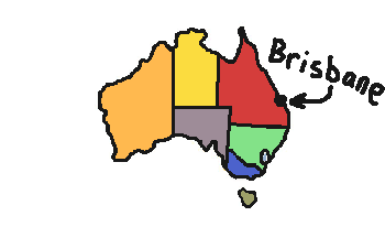 brisbane australia map