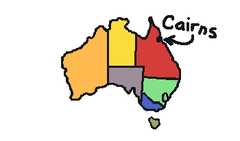 cairns australia map