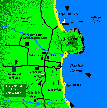 cape tribulation map