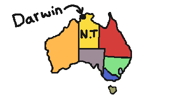 darwin australia map