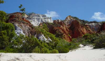Click to enlarge; Colored Sands near Cooktown